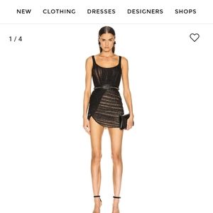 In search of aadnevik bustier lace mini dress